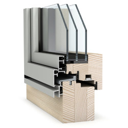 Holz/Aluminium Fenster konfigurieren